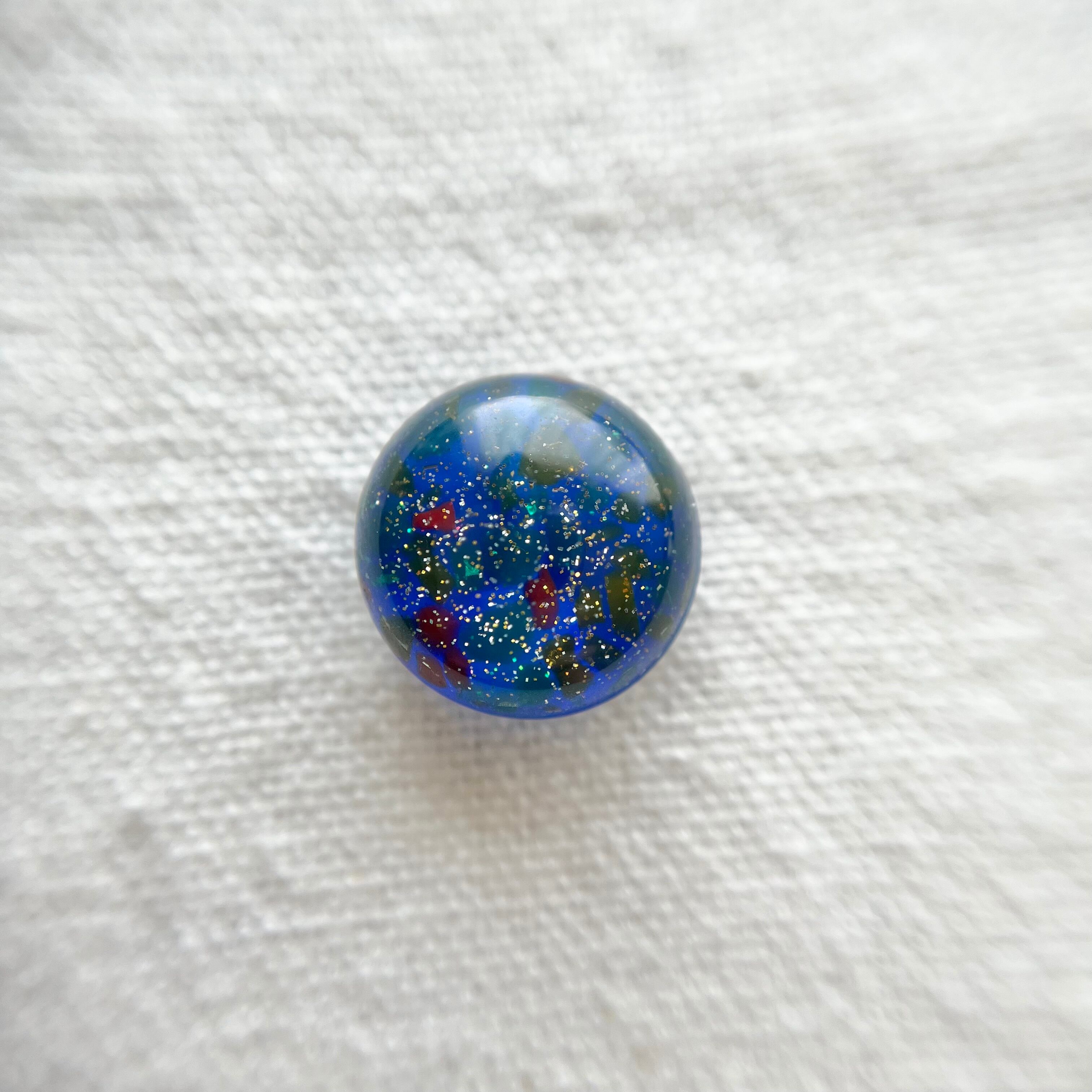 カラフルグリッター×クリアブルー 15㎜