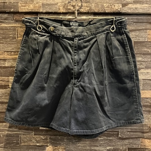 RALPH LAUREN SIDE AJUSTER 2TUCK CHINO SHORTS NAVY 1990'S OLD