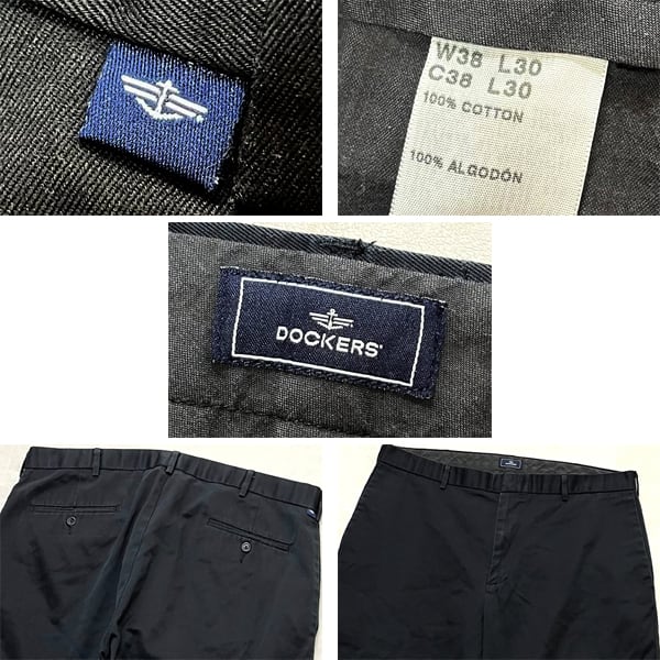 1点物◇リーバイス系ドッカーズ黒チノパン古着XXLメンズ38レディースOK