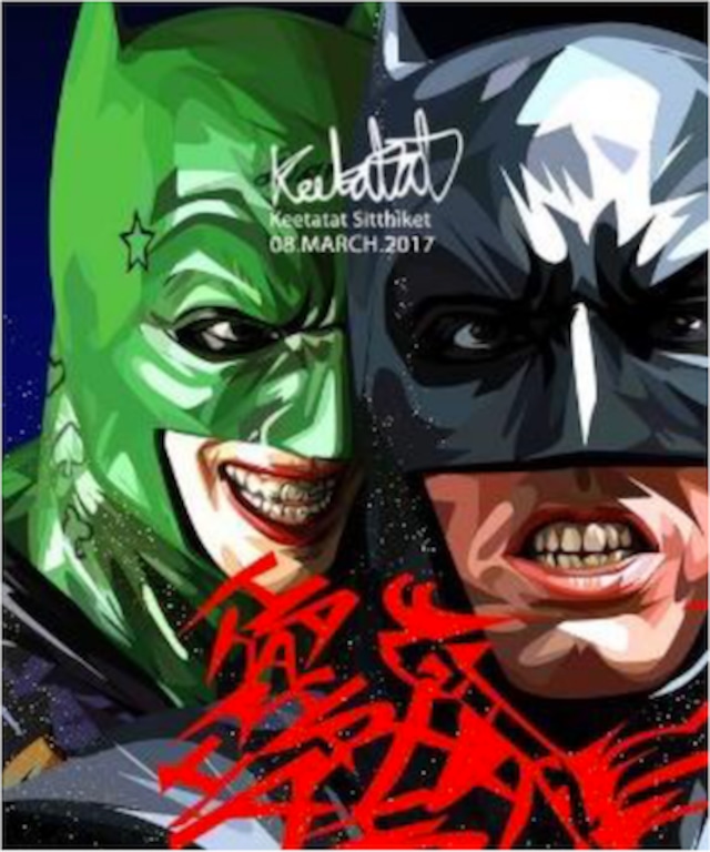 バットマン & ジョーカー/ BATMAN & JOKER VER3 / Lサイズ 52cm / PAPDC_0027