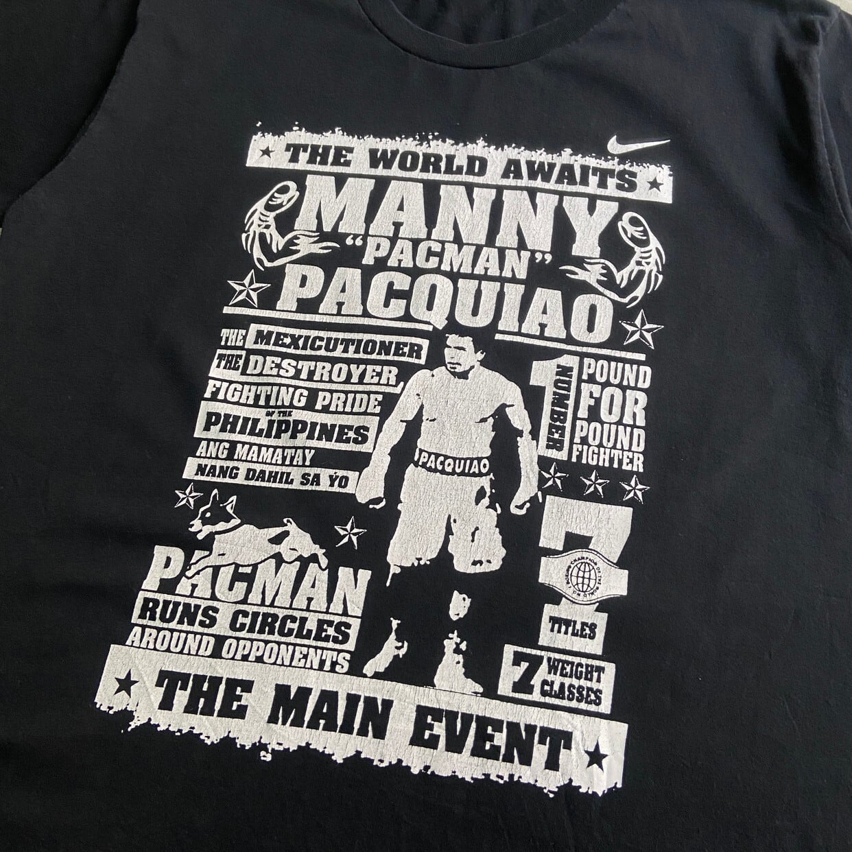 NIKE ナイキ Manny Pacquiao マニー・パッキャオ プリント Tシャツ 