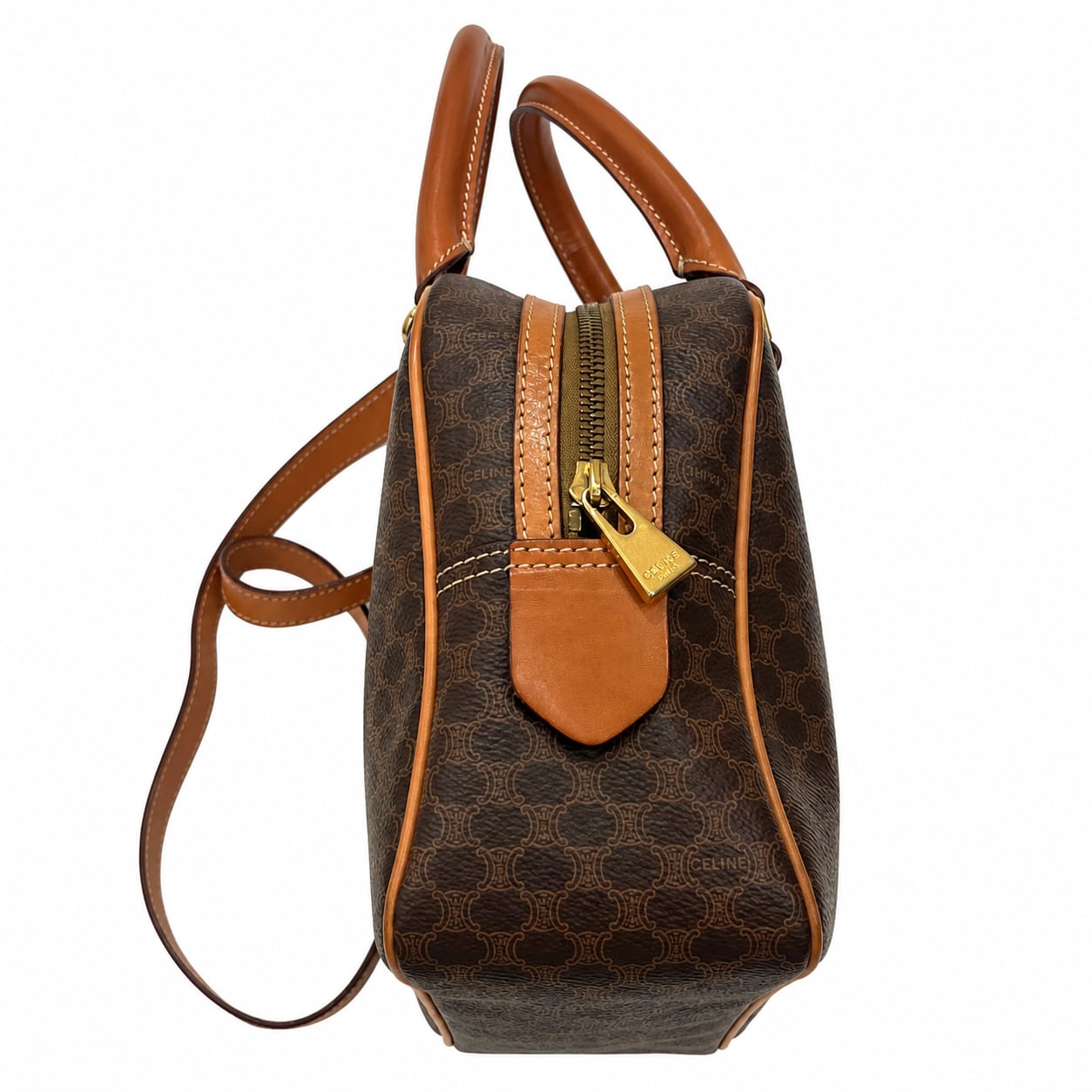セリーヌ　ショルダーバッグマカダム柄総柄ヴィンテージ CELINE】2972 ヴィンテージ セリーヌ マカダム柄 ブラゾン