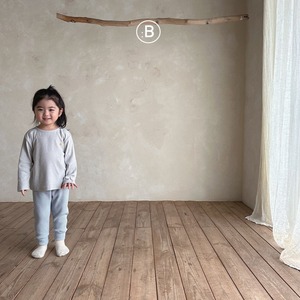 【Bellabambina】デイリーワッフルパンツ sora 80~130cm 240220be