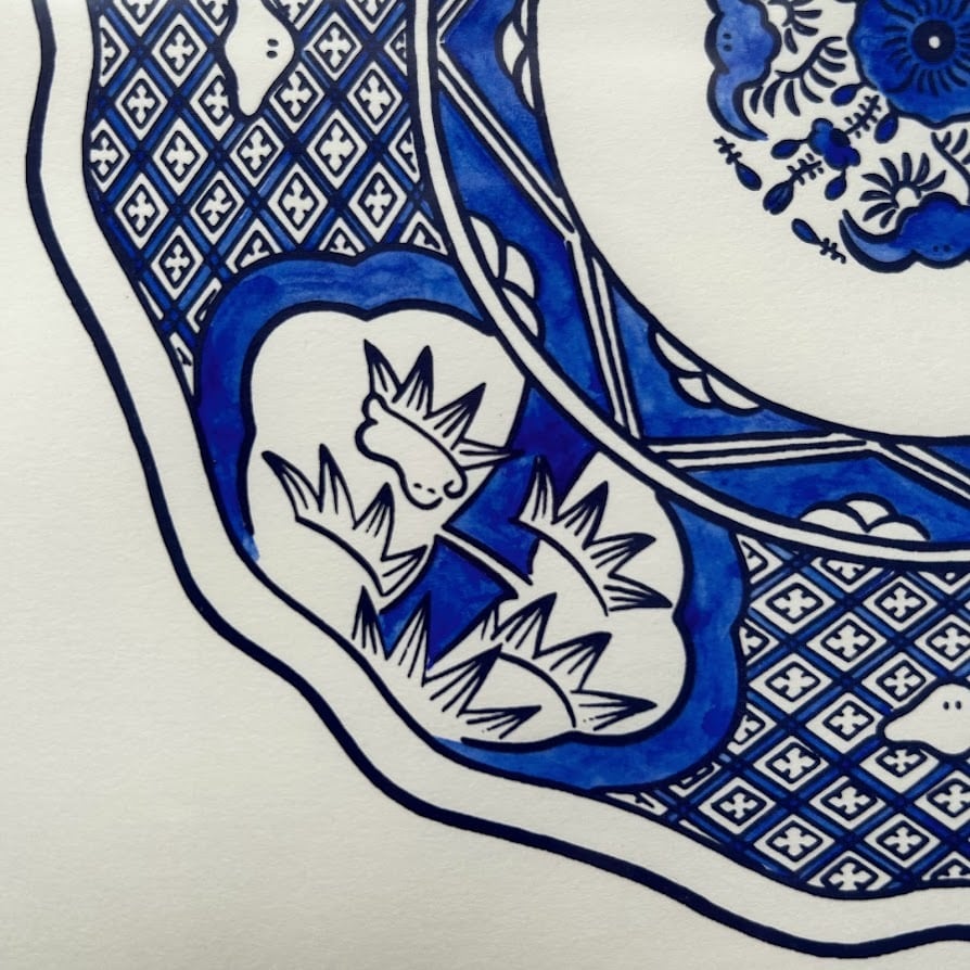 はまぎしかなえ「骨董になったおばけ 染付」 | ART HOUSE