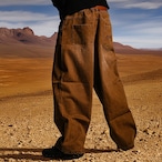 METAL LOGO WASHED BAGGY DENIM