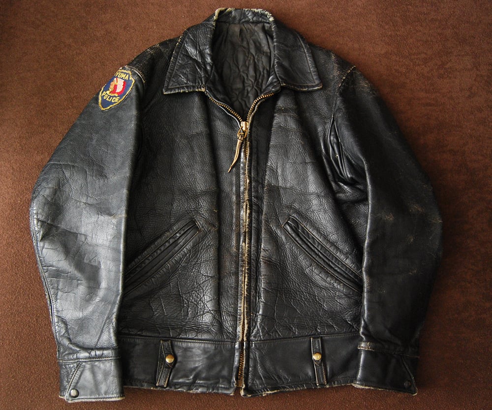 40s TROJAN POLICE JACKET | SECOND TIME GLORY | ヴィンテージレザー