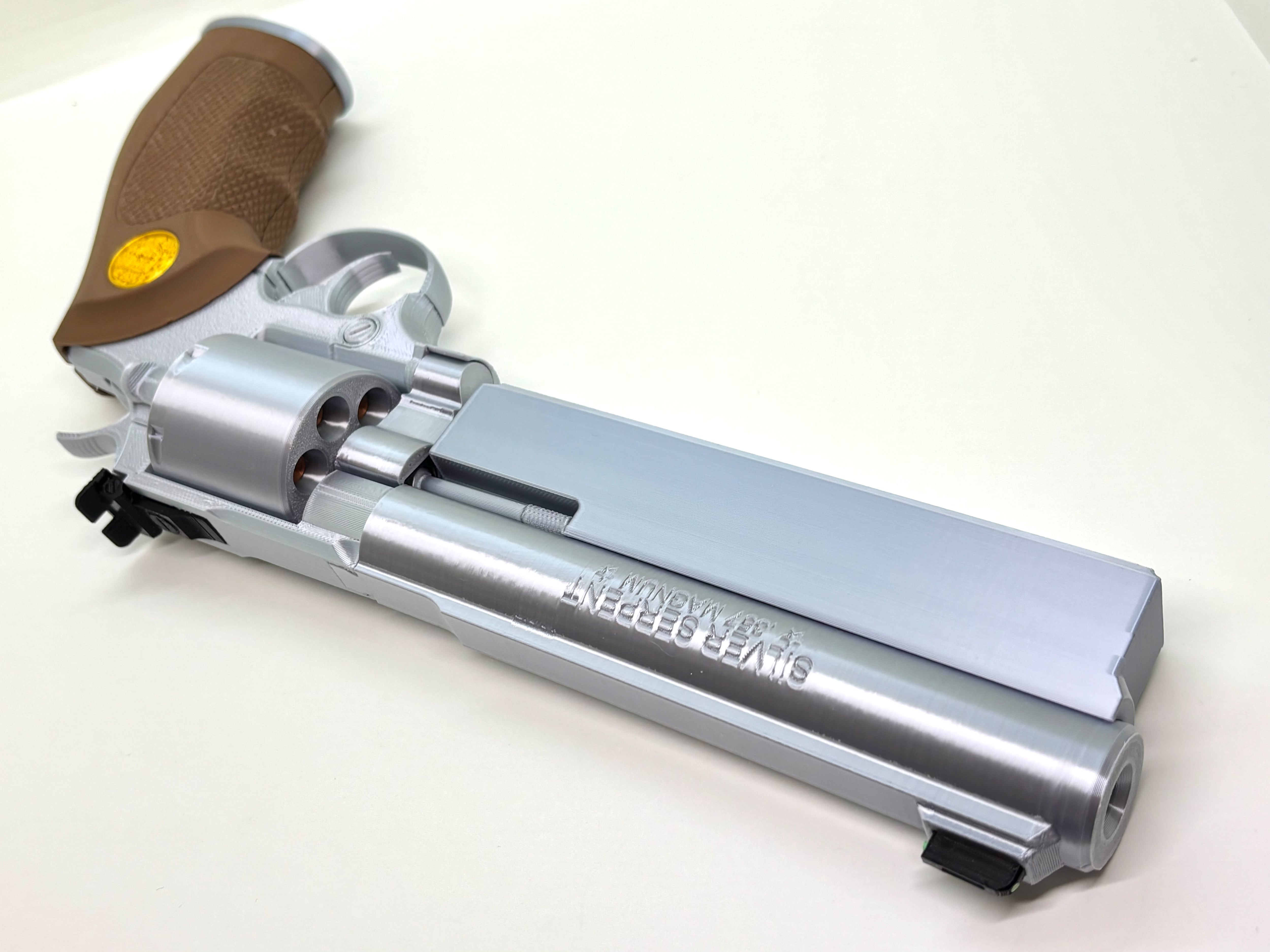 可動モデル) RE4 ハンドキャノン、リボルバー セット（非金属、発射