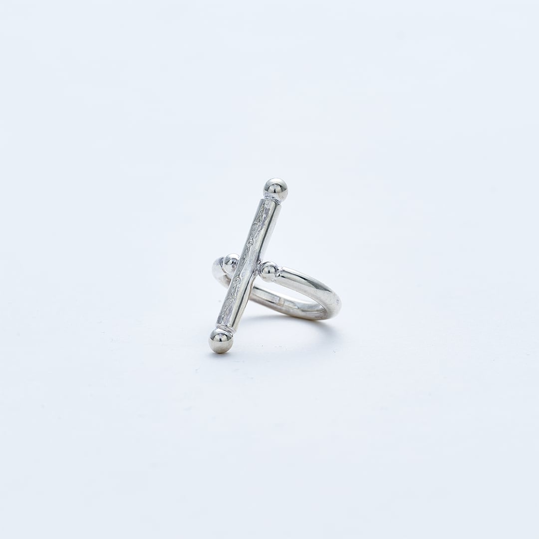 R-102 Breastplate Ring (Cross) | WAKAN SILVER SMITH online store