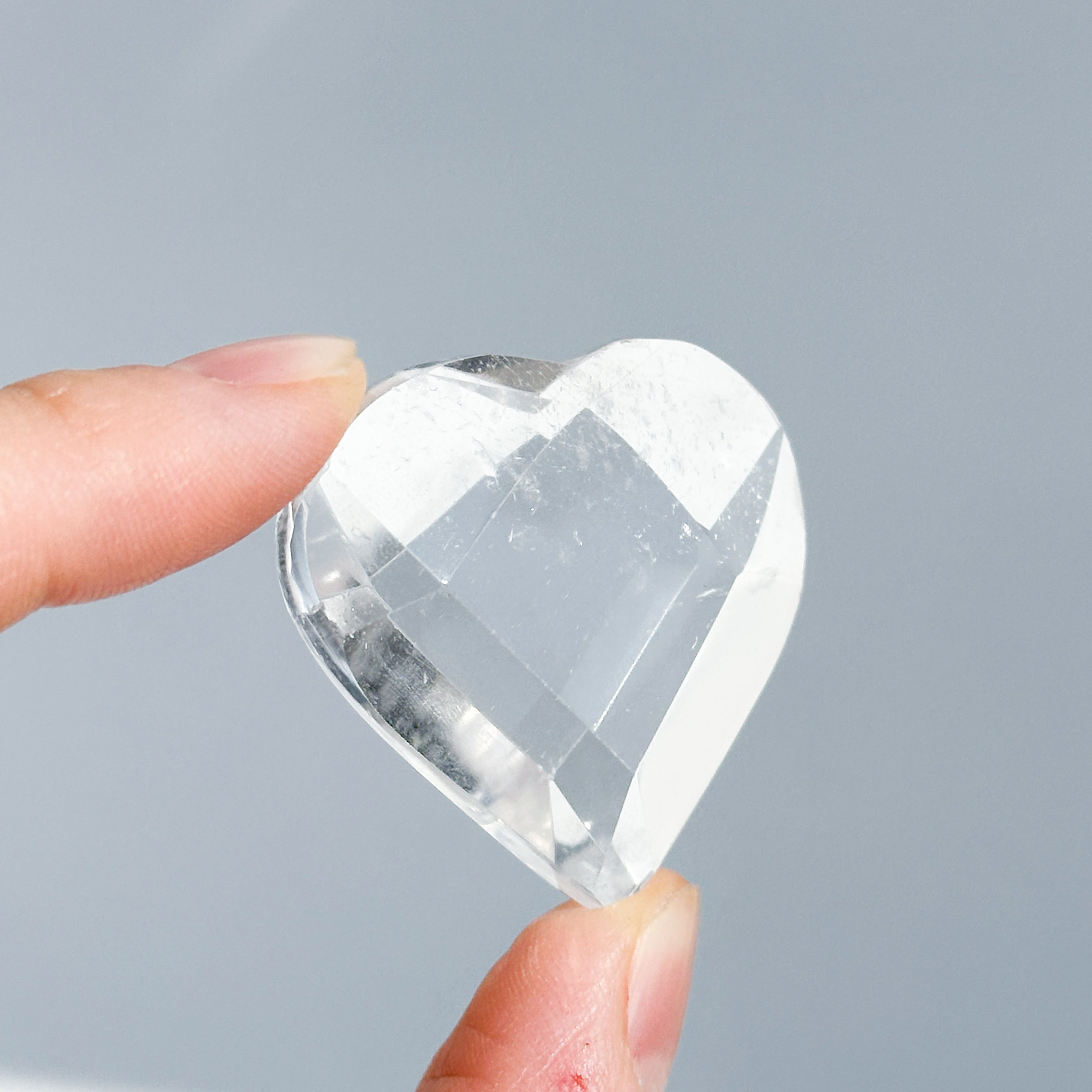 バイーア産レムリアンクォーツファセットハート04◇ Lemurian Quartz