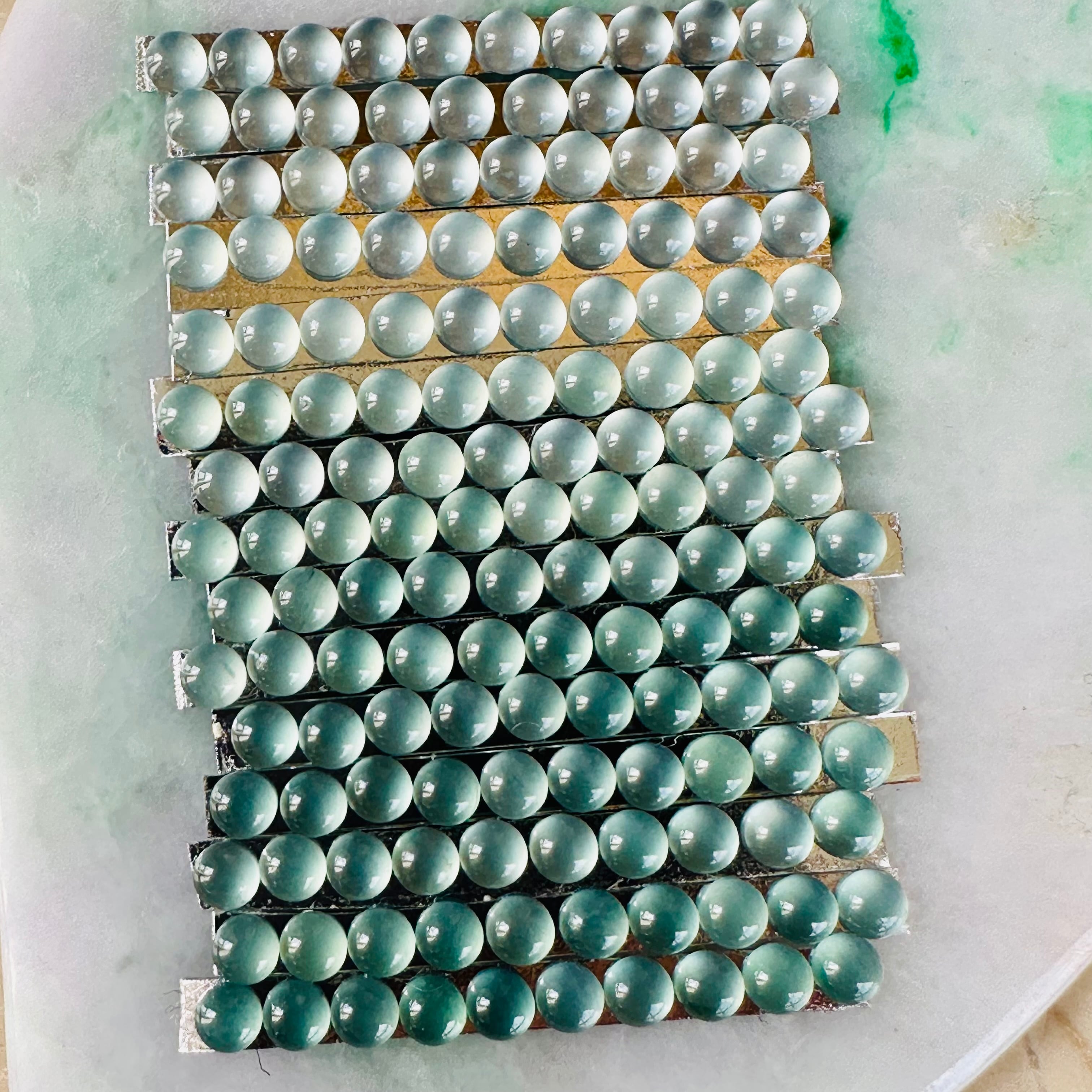 3mm Ice Blue Jade 10pc Set | Victorian Box