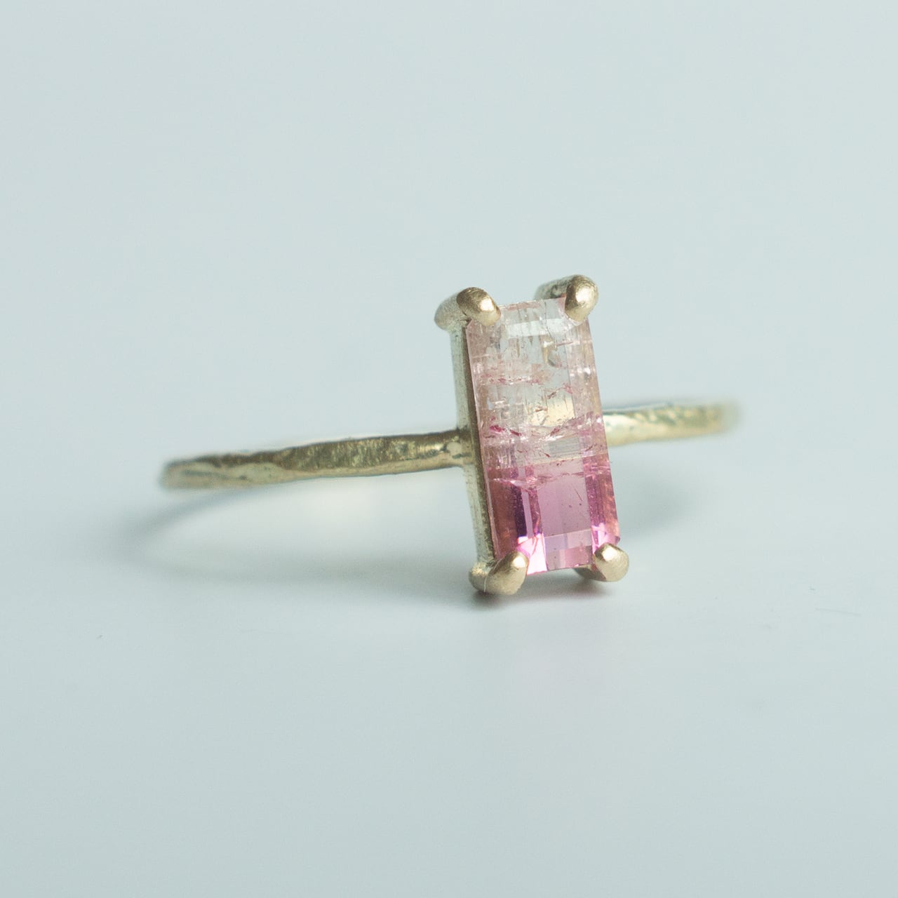 Rock Ring ー バイカラートルマリン | Kumiko Taya jewelry