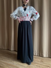 MADE IN U.S.A. floral pattern dress-5165-2