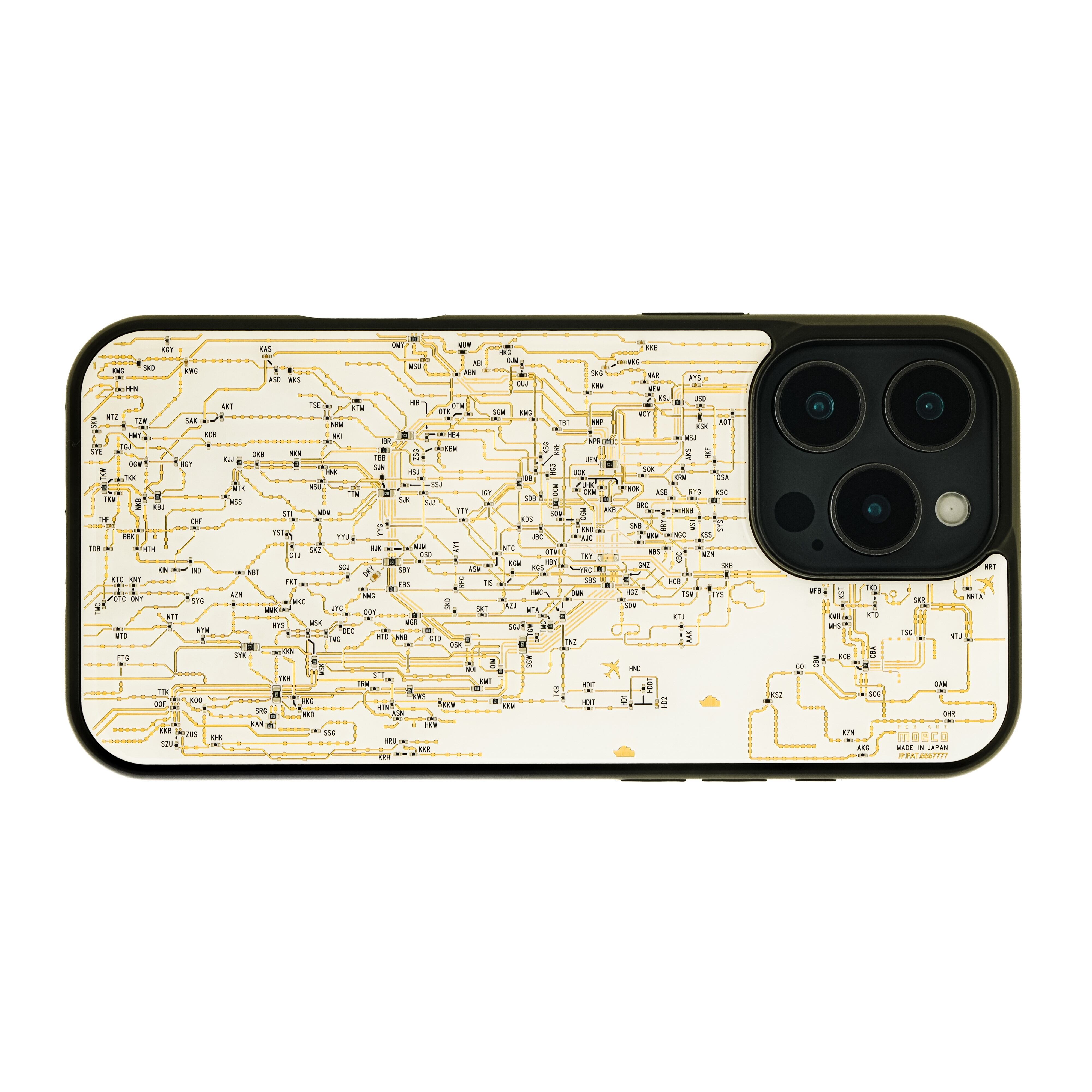 FLASH 東京回路線図 iPhone 16 Pro Max ケース | PCB ART moeco