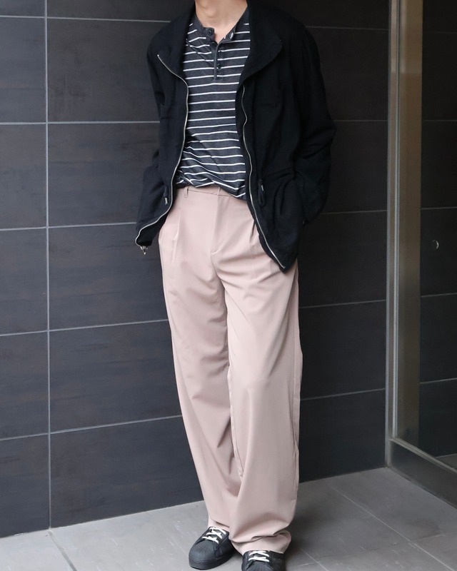 henley neck border tops