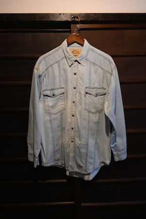 80's vintage levi's shirt for jeans denim shirt 0398