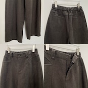 Front pocket melton touch wide PT/khaki brown