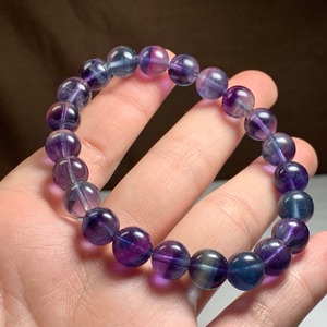 4.透明度高☆美グラデーションフローライト・ブレスレット