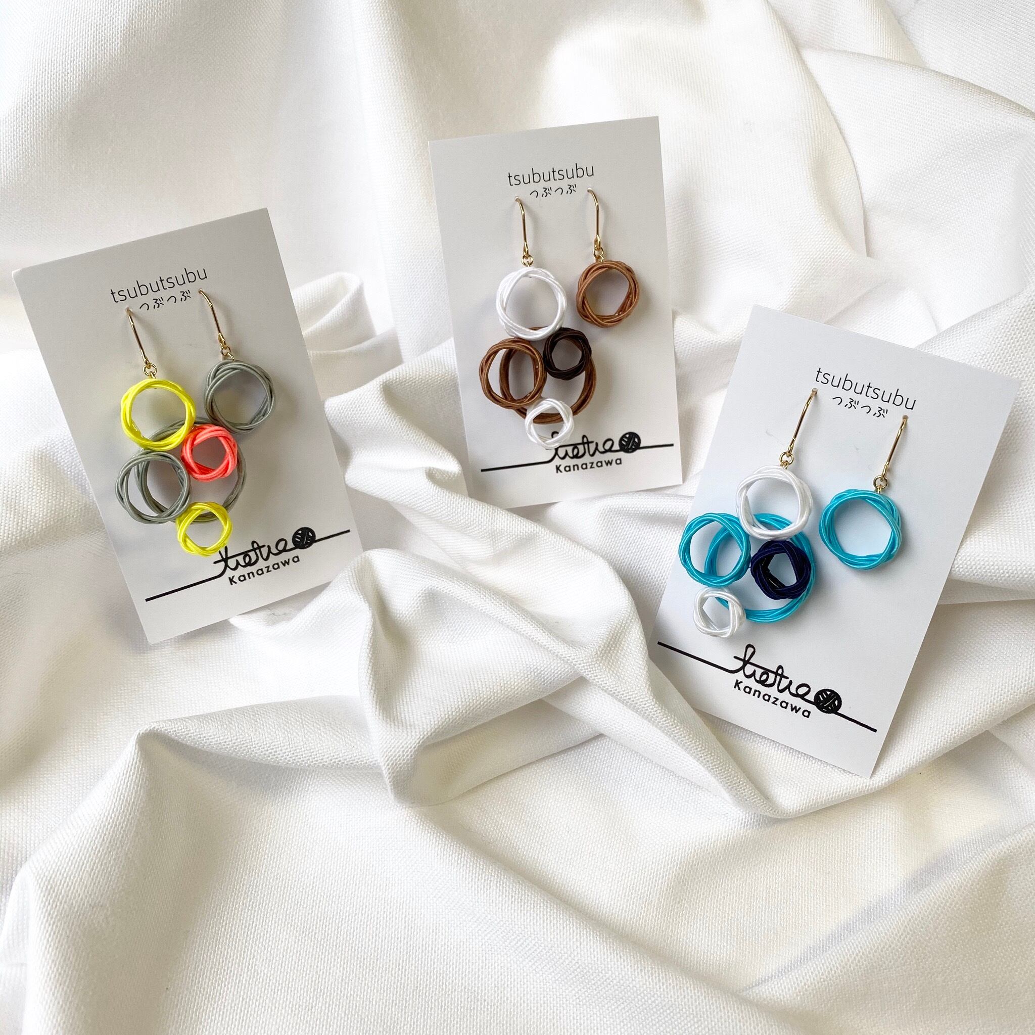 （p-96）水引ピアス ∞つぶつぶ∞/水引ピアス | tietie kanazawa