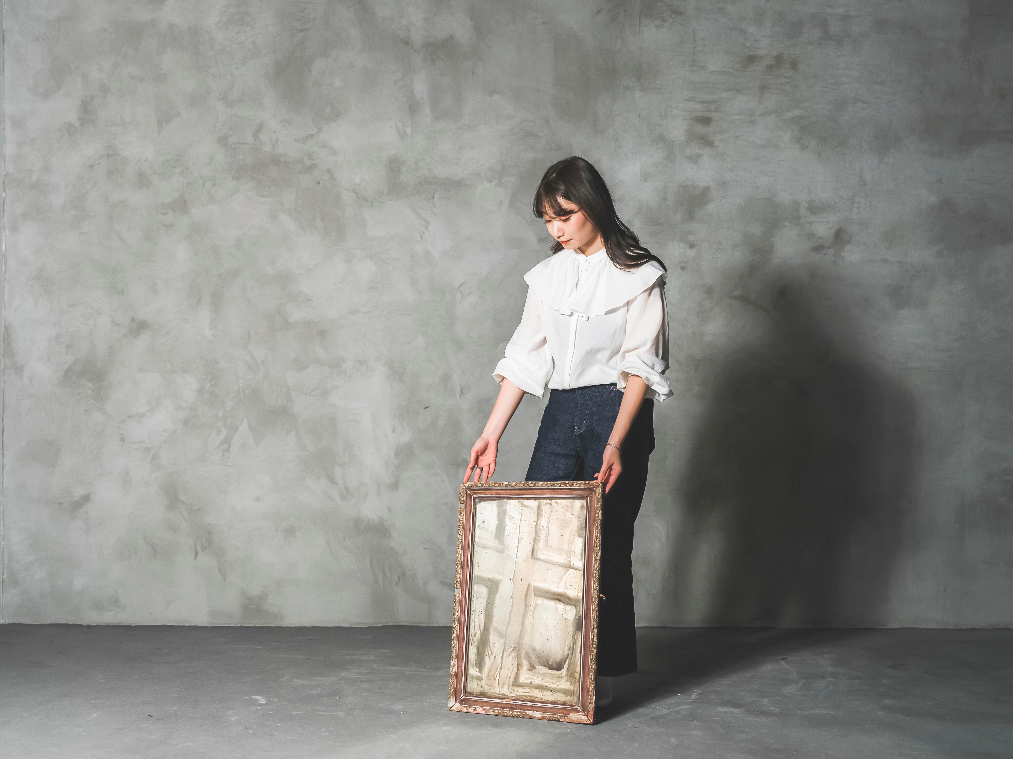 ミラー/アンティークミラー/フレンチミラー/鏡/フランス雑貨/店舗什器/スタジオ/空間装飾