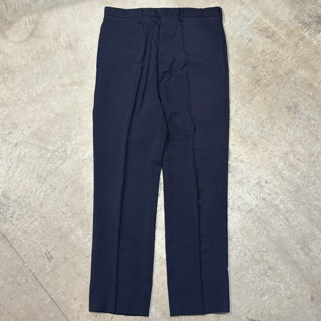 1970s LEE SURES WOOL SLACKS NAVY