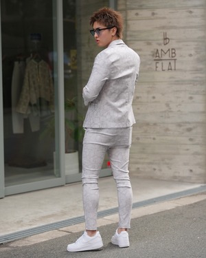 ORIGINAL PAISLEY SKINNY GRAY【BEL25-001B】