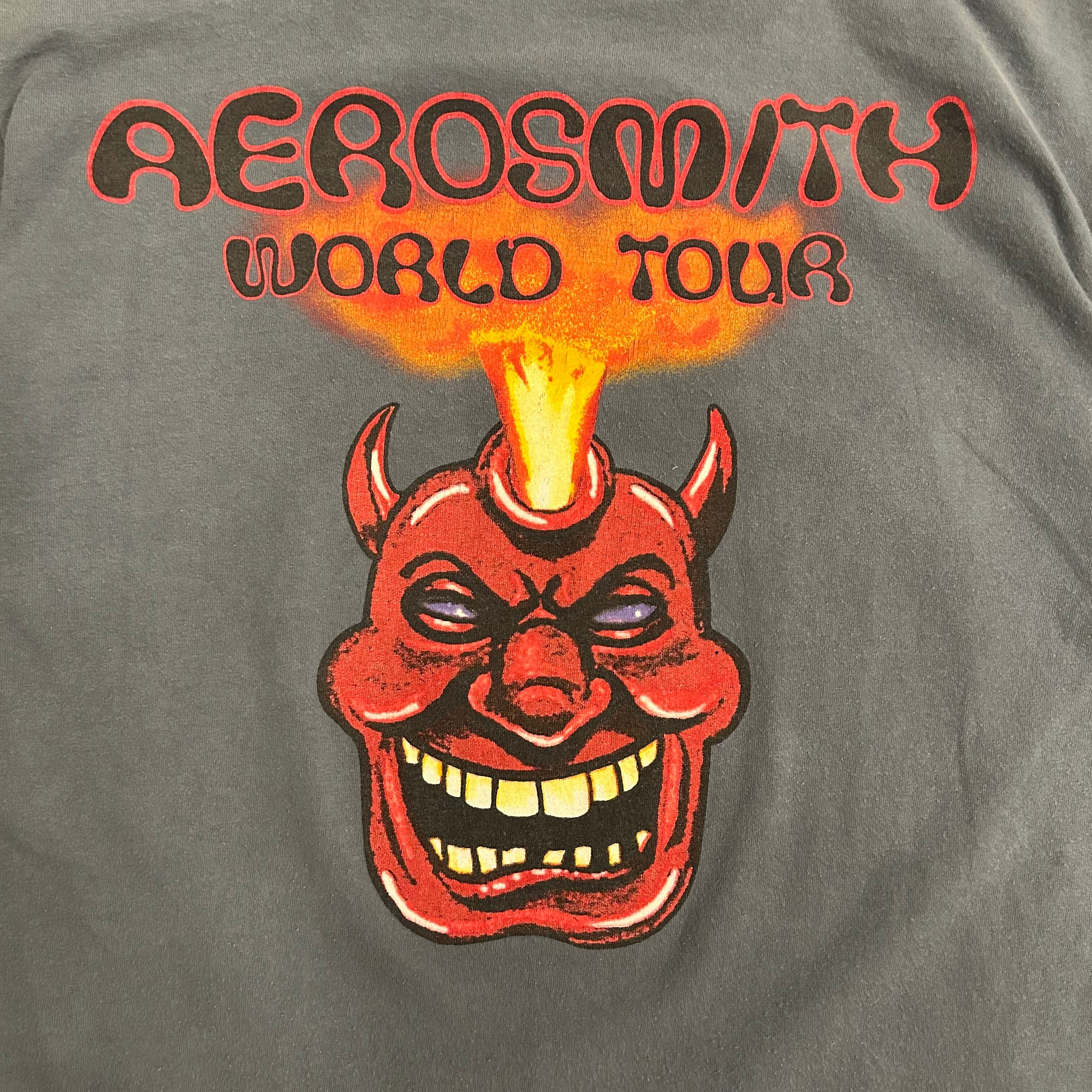 カラーT】90's Aerosmith Tee “Nine Lives” | spike osu