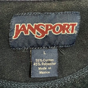 【JANSPORT】メキシコ製 カレッジ ケース・ウェスタン・リザーブ大学 プリント ハーフジップ スウェット プルオーバー Case Western Reserve University LARGE ジャンスポーツ US古着