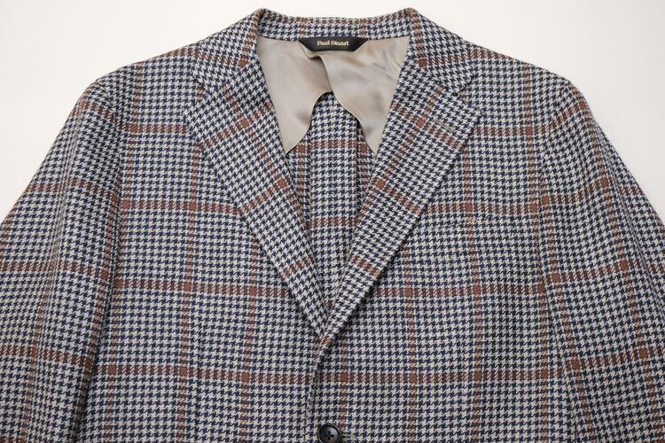 00's Paul Stuart glen-check linen tweed Jacket | GARYO