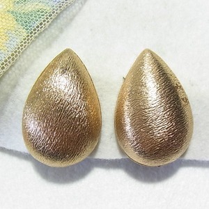 大ぶりのティアドロップイヤリング　 vintage earrings for sale　11862E