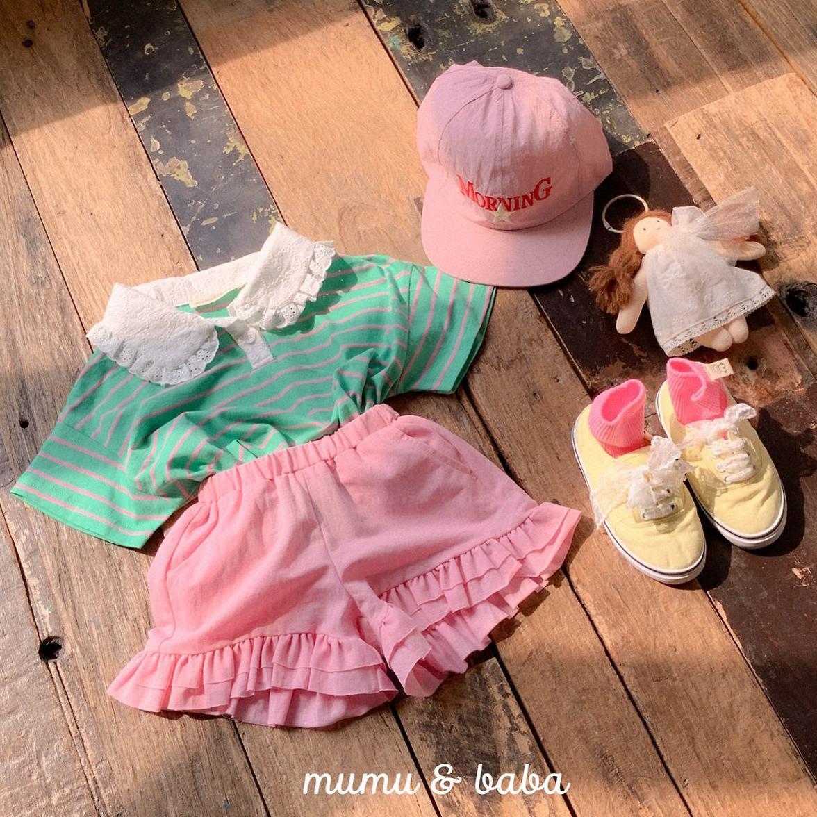 «予約»«mumu&baba»«ジュニアサイズあり» チューイングトップス