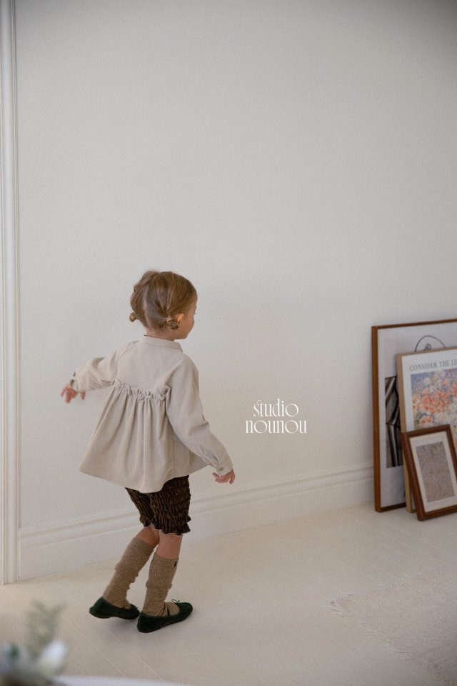 【予約商品】2025 冬 新作 STUDIO NOUNOU スタジオヌヌ 2色展開 チューリップブラウス