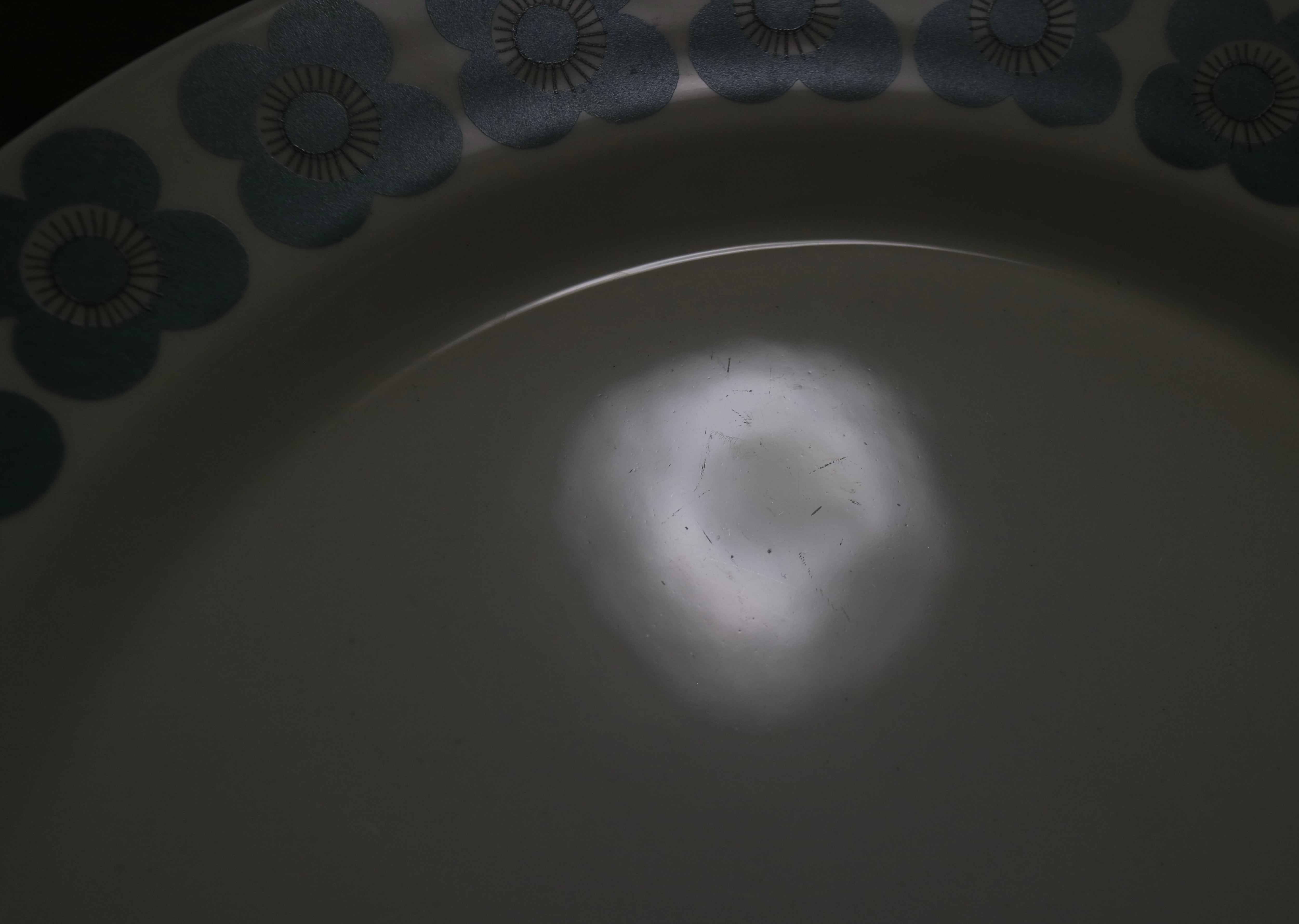 ARABIA アラビア / veera / プレート23cm 花柄 ブルー No.2457