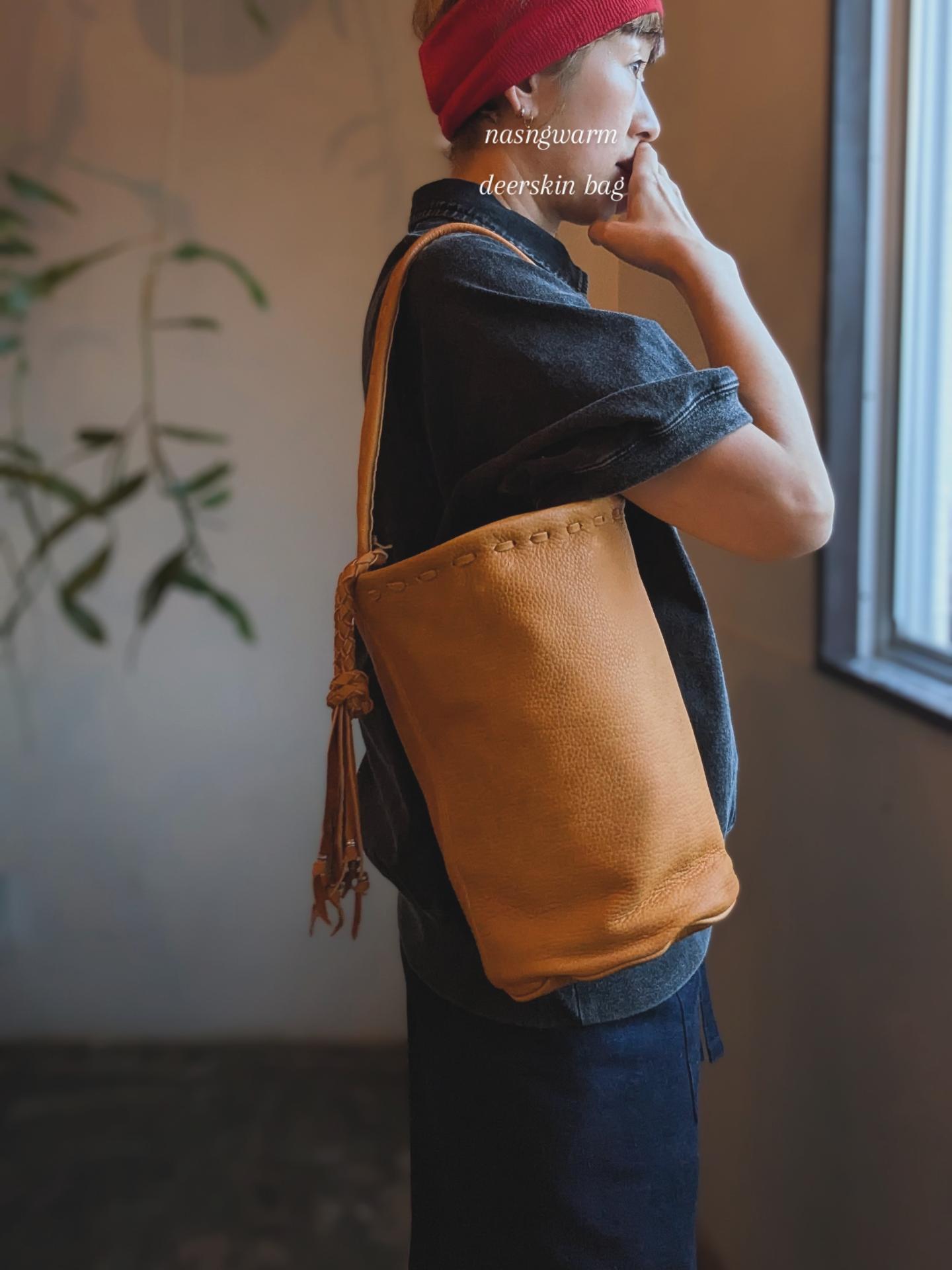 専用　NASNGWAM (ナスングワム) 　ワンハンドルバッグ キャメル Nasngwam. ] ナスングワム / One Handle Tote / Yellow | 服と雑貨ume