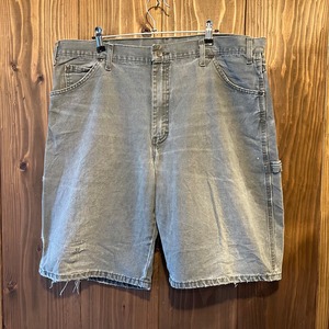 00s Dickies ペインター ショーツパンツ ワークパンツ ブラック ペイント W38 W100cm ペンキ ヴィンテージ ディッキーズ アメカジ 90s