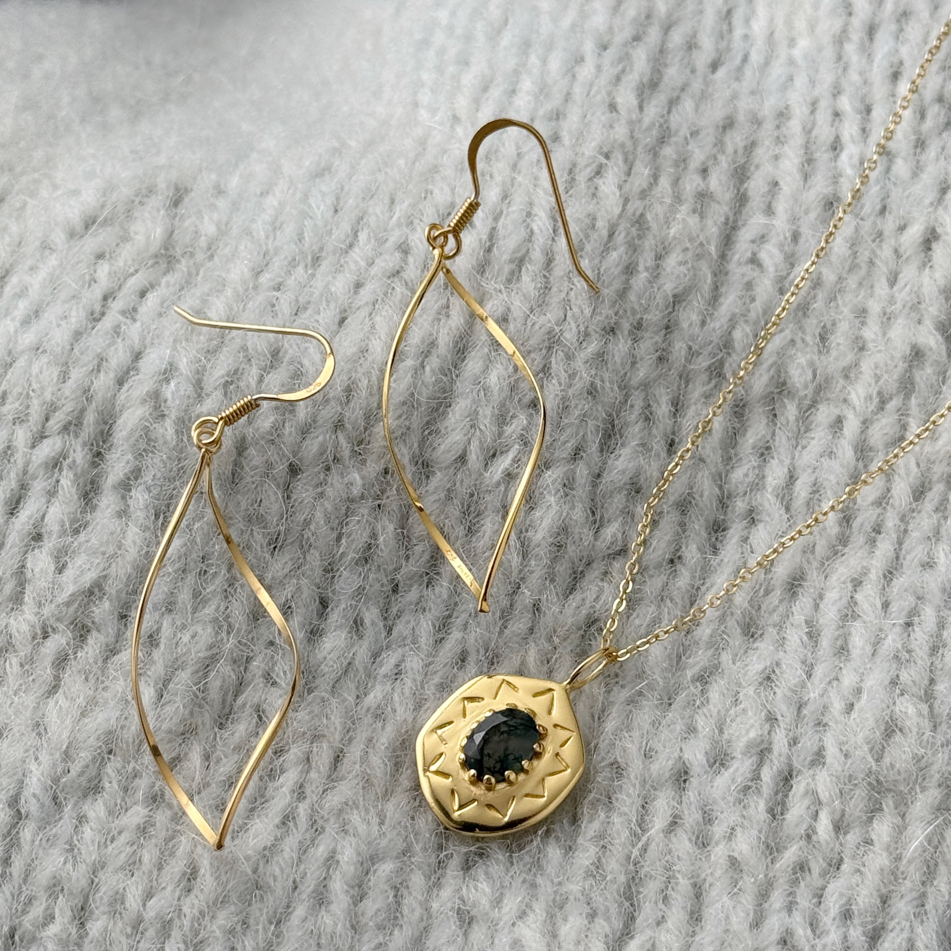 Gold Coating 流線 ロング フックピアス | 【公式通販】鎌倉のシルバー