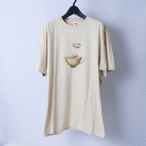 猫Tシャツ - スニャータ-【size:XL】ベージュ t22 猫Tシャツ - スニャータ-【size:XL】ベージュ t22
