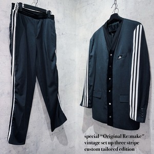 special “Original Re:make" vintage set up three stripe custom tailored edition