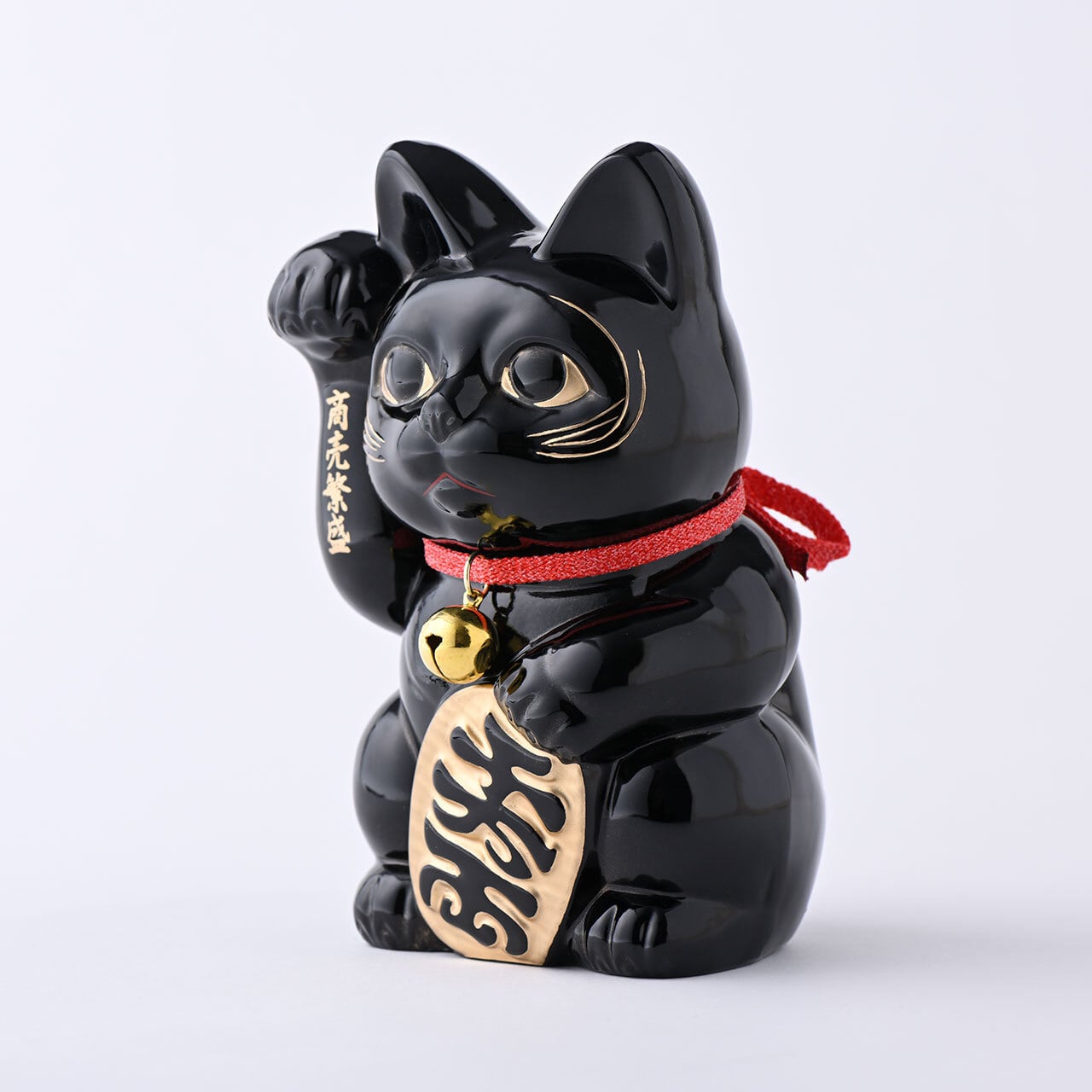 開運・縁起物》開運厄除け 招き猫16cm（黒漆）｜銀雅堂 | 生活を楽しむ