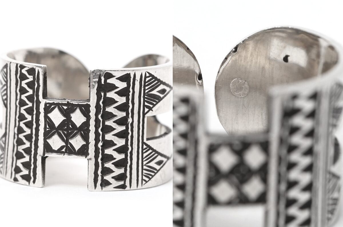 Touareg Silver Jewelry トゥアレグシルバージュエリー “H” TYPE RING
