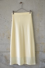 Pale yellow lace skirt