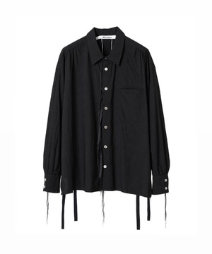 Midorikawa / MID26AW-SH02 SIDE SLIT SHIRT(BLACK)