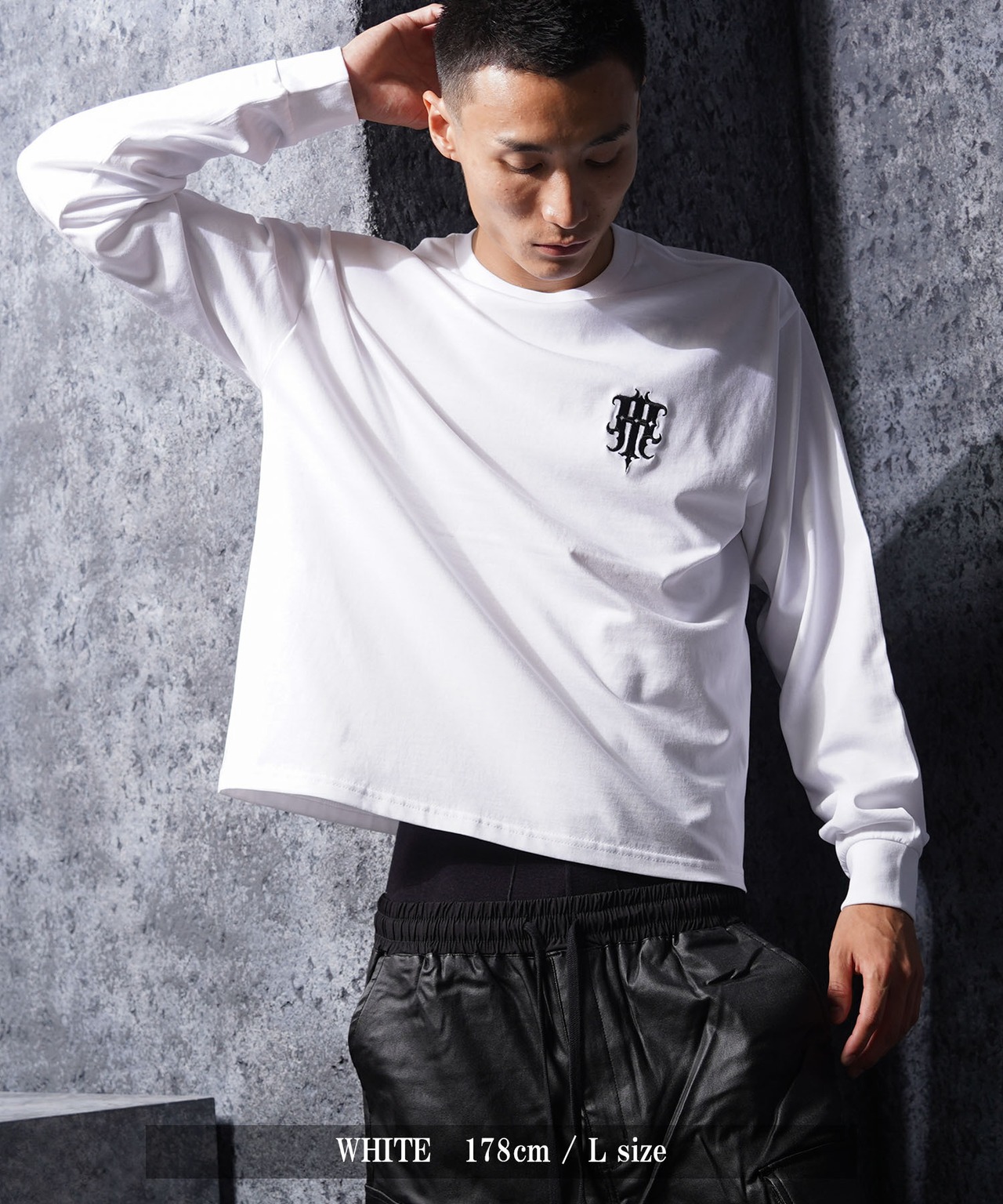◆シンプル ロゴ刺繍 L/S Tee◆rp-26101