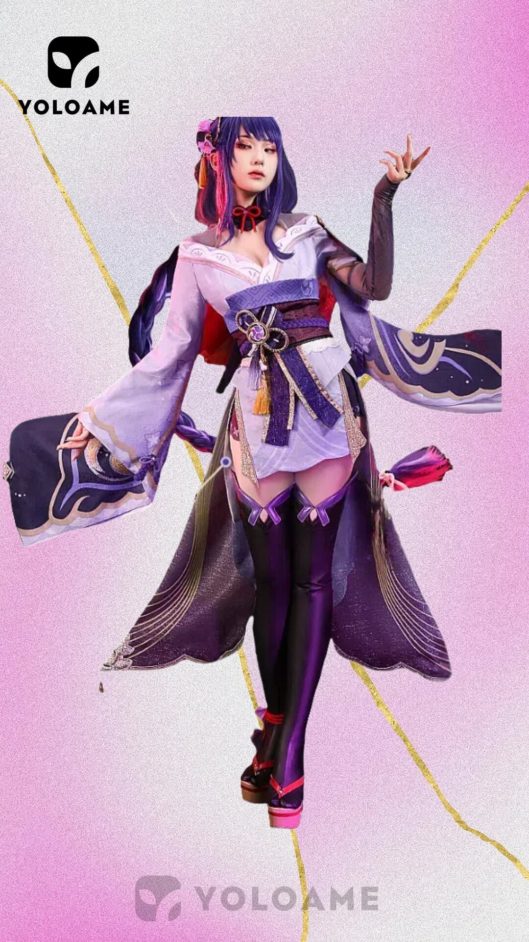 原神 雷電将軍 コスプレ 3分妄想 三分妄想 原神 雷電将軍 コスプレ 衣装 | YOLOAME公式コスプレ衣装