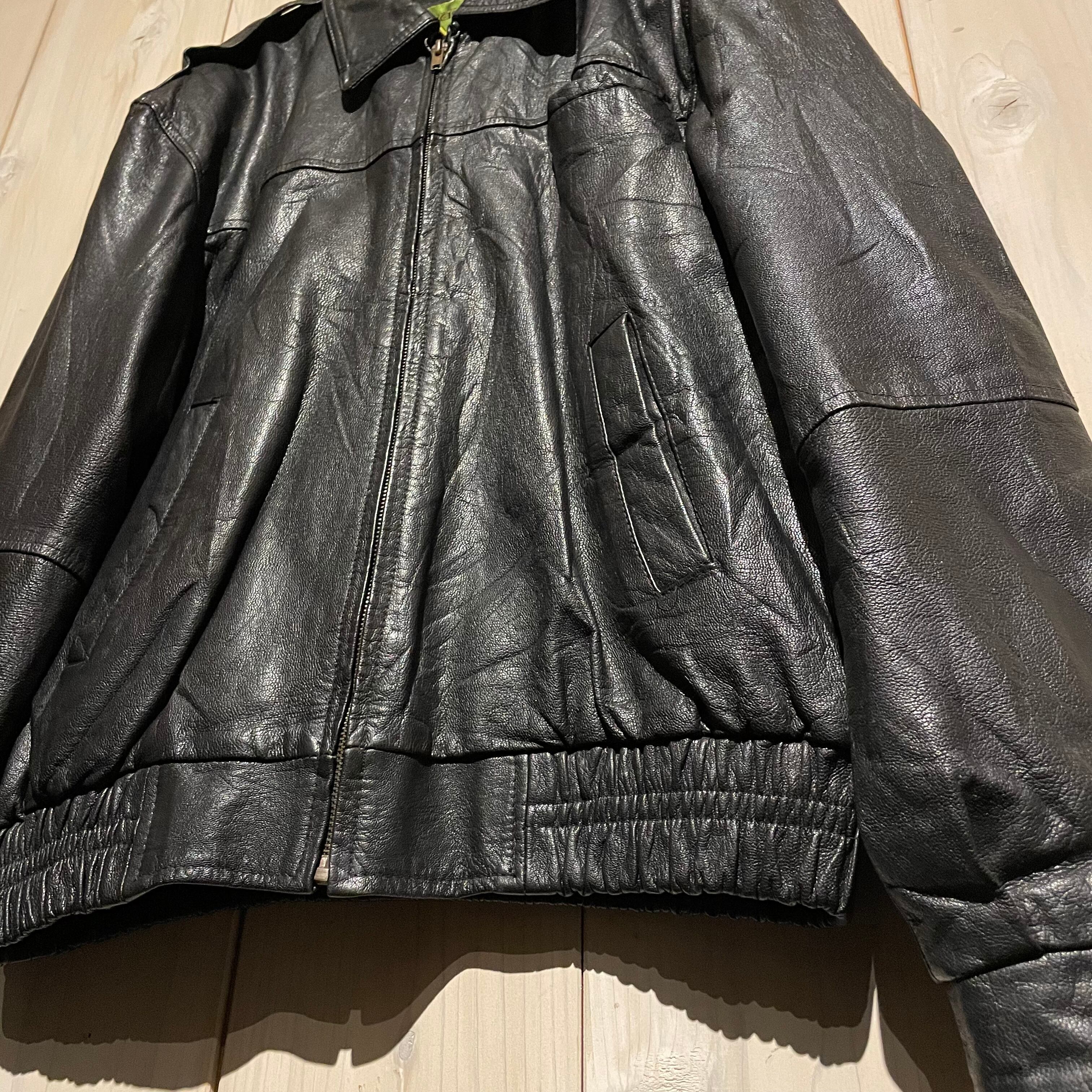 a.k.a.C.a.k.a】Flight Detail Vintage Leather Jacket | Caka(カカ