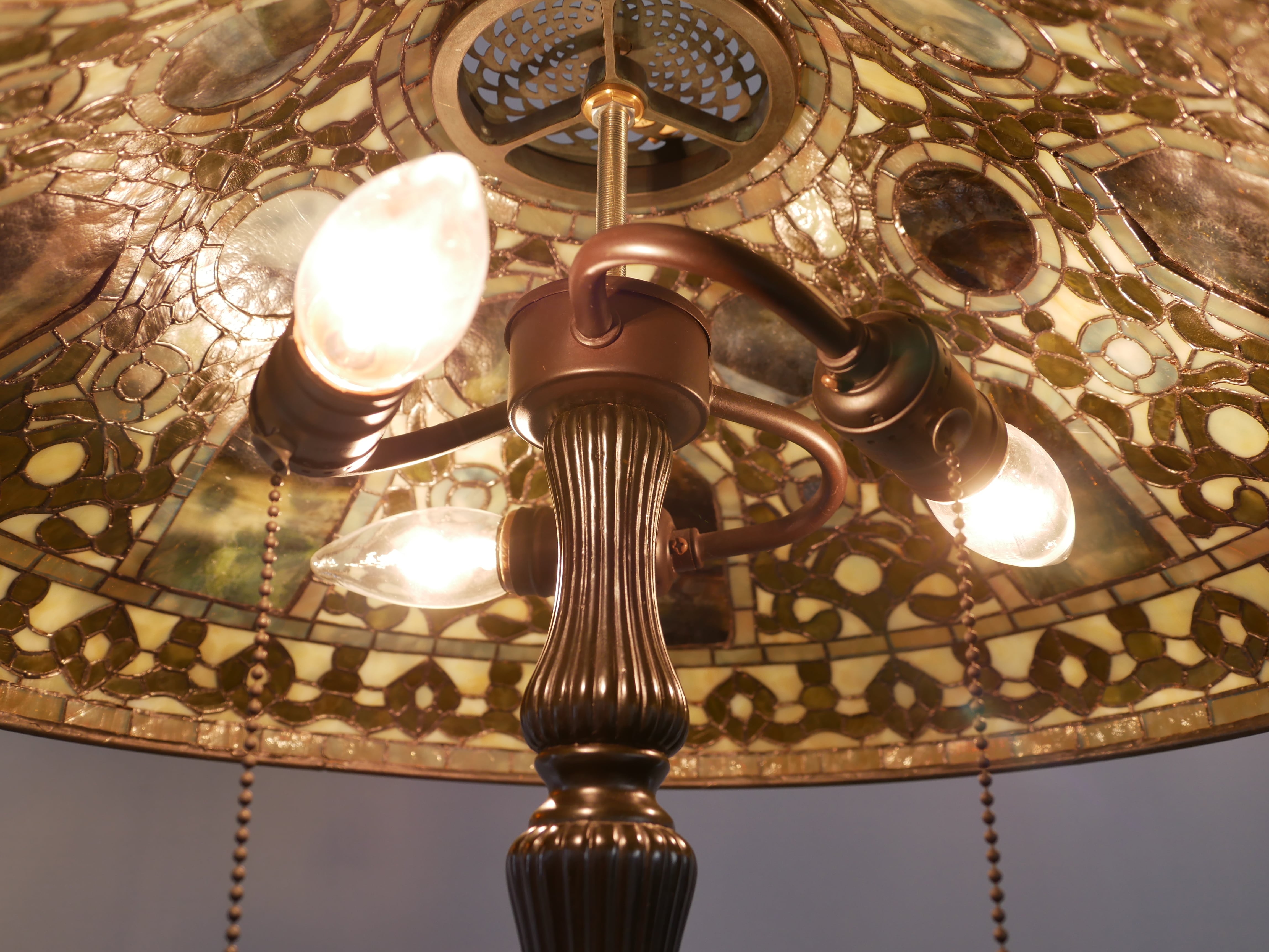 ステンドグラス】ティファニーランプ インテリア ロシアン _YY