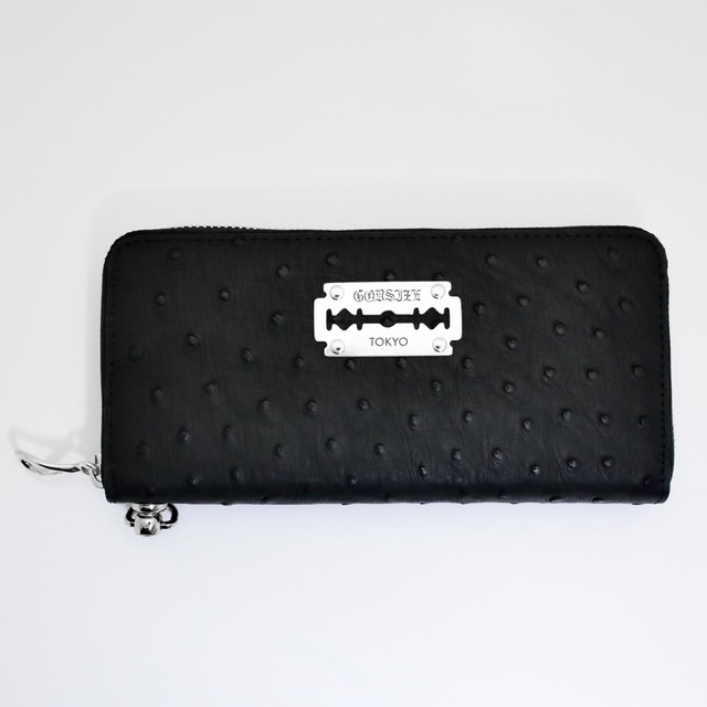 GODSIZE OSTRICH LEATHER ROUND ZIP LONG WALLET / オーストリッチレザー ラウンドジップロングウォレット