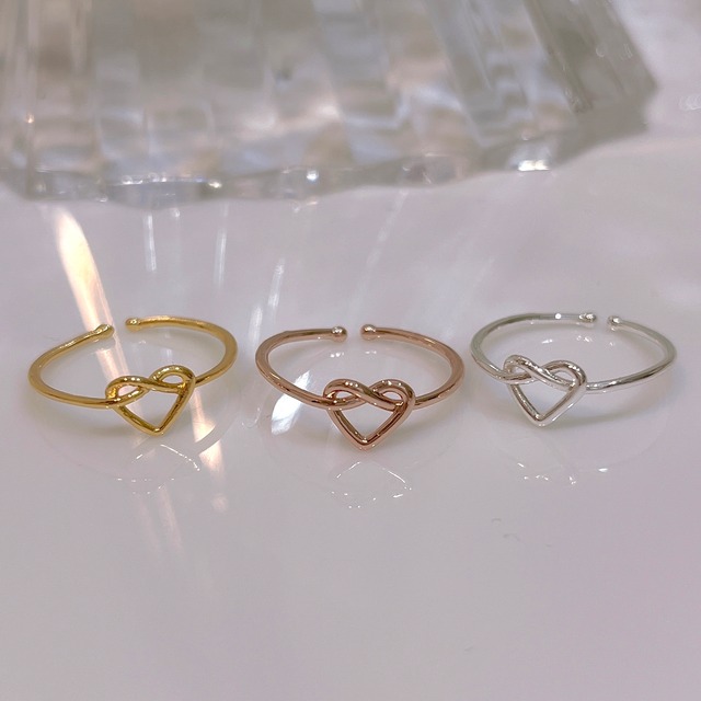 heart knot ring