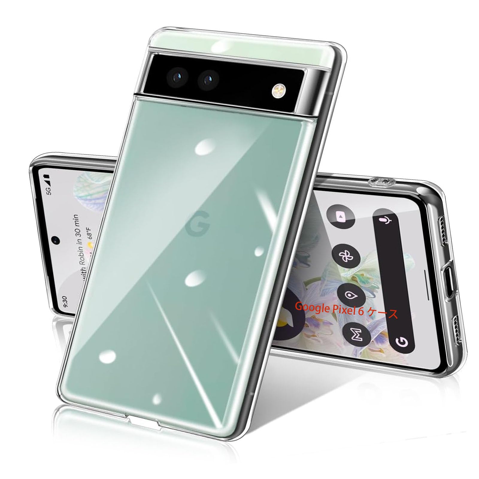 対応 Google Pixel 6 ケース クリア 薄型 衝撃吸収 耐衝撃 TPU素材 Pixel 6 スマートフォンケース 高い透明度 黄変しにくい 指紋防止り傷防止 撥水撥油 吸収 取付簡単