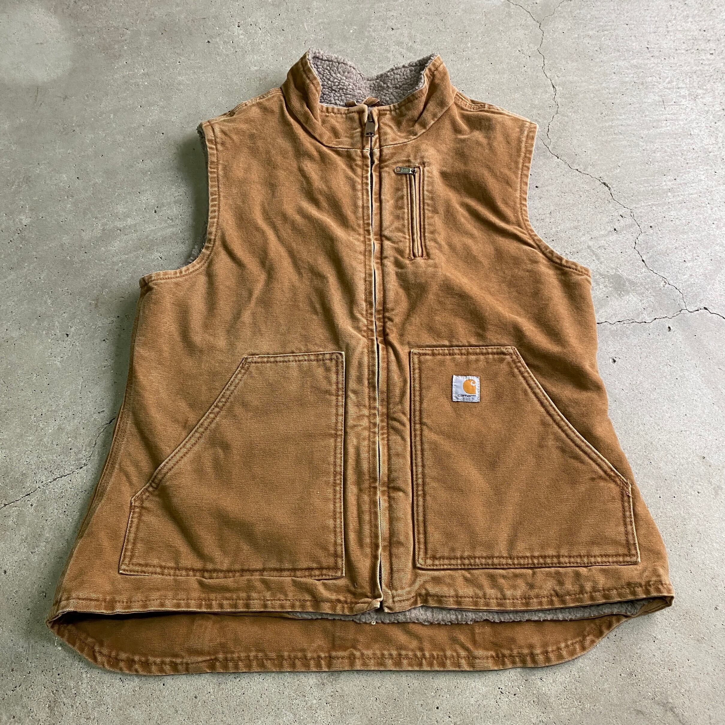 Carhartt カーハート ダック地 ベスト ハイネック レディースM