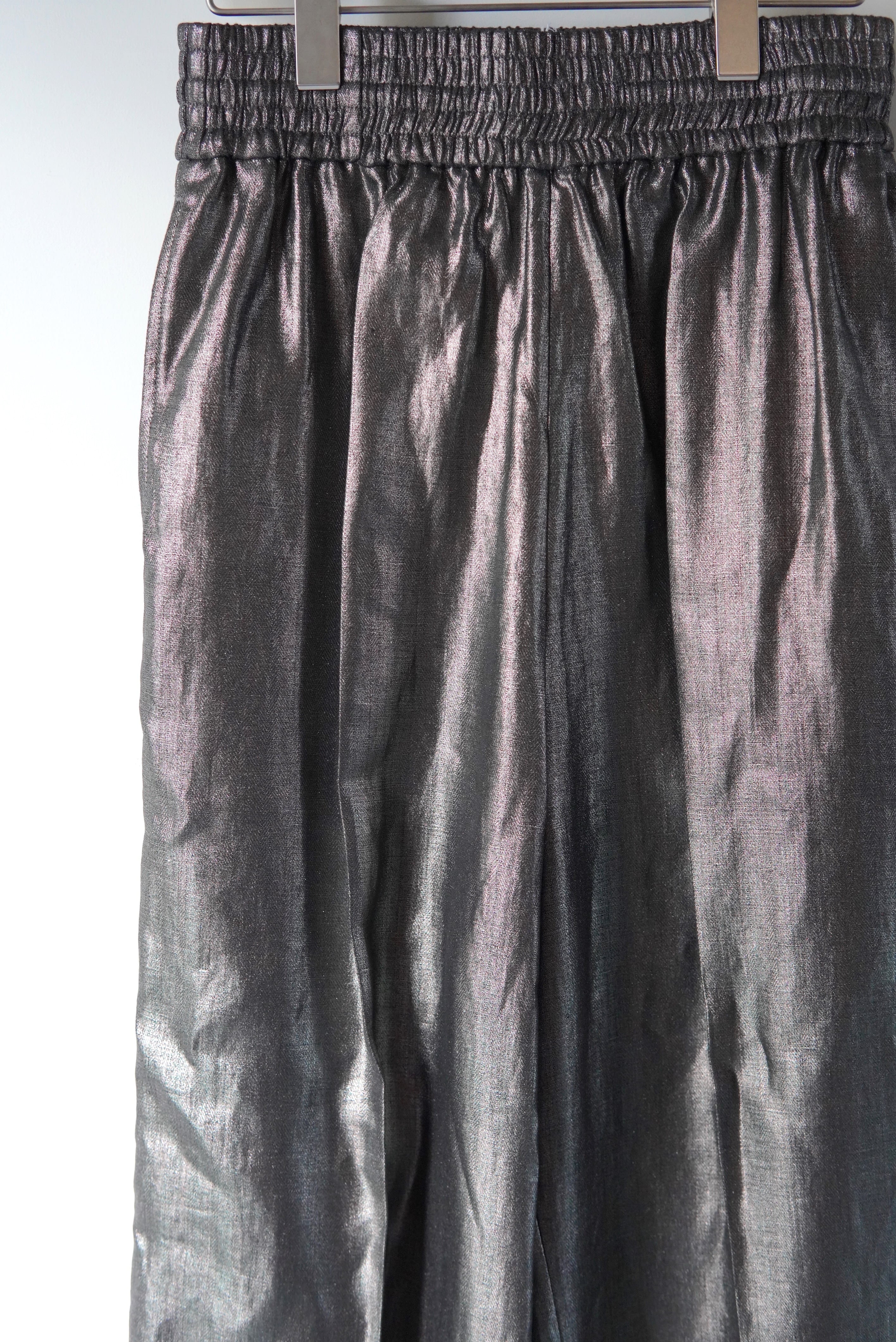 MASU / METALLIC EASY PANT (SILVER 